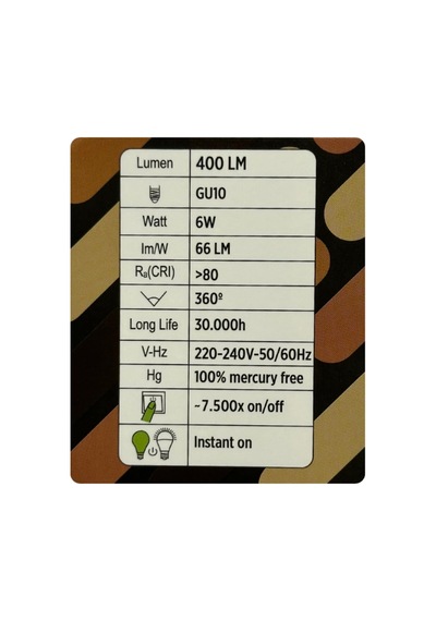 6w 50w 3000k Sarı Işık Gu10 Duylu Dim Edilebilir Led Spot Ampul, 2 Adet Diğer