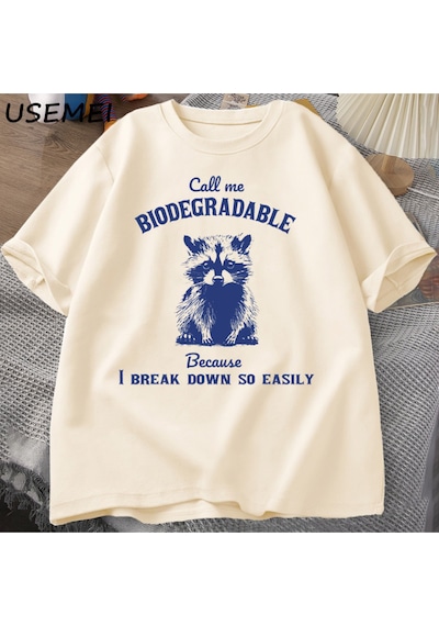 Flood Of Style Daha Çöp Tenekesi Daha Az Çöp T Shirt Erkek Komik Rashirts Bir Çöp Grafik Tee Erkek Giysileri Haki