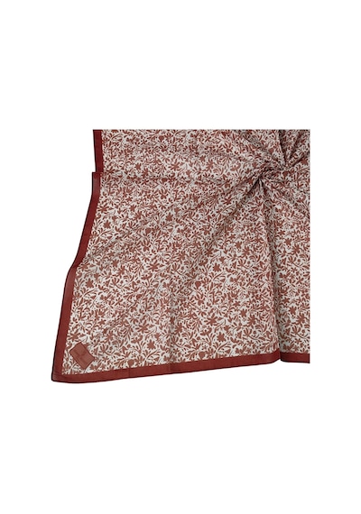 Mim Eşarp Mim Prime Pamuk Çiçek Desenli Eşarp 90x90 Cm Bordo