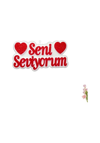Seni Seviyorum Strafor Süs - 30Cm X 17M