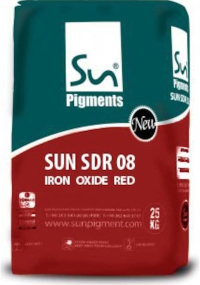 Demir Oksit Sun Sdr 08 Kırmızı (25 Kg Paket)