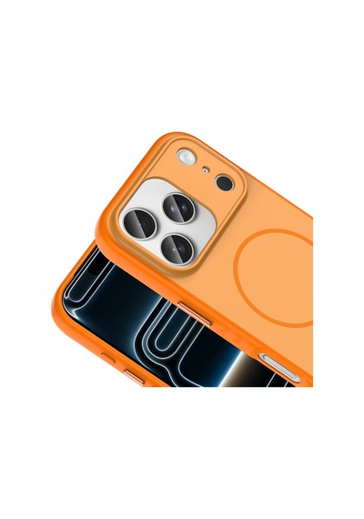 Apple Apple iPhone 17 Pro Max İçin Uyumlu M-safe Şarj Özellikli Elde Kaymaz Soft Renkli Kılıf