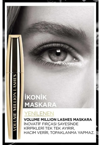 Paris Maskara & Ekstra Volume Collagene No: 1000 Lashes Siyah