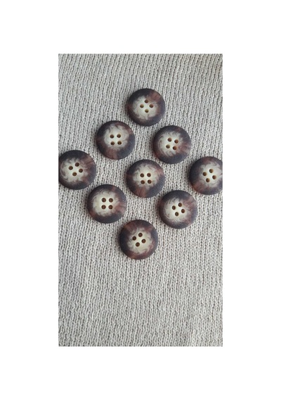 Polyester Düğme 25 Mm 12 Adet