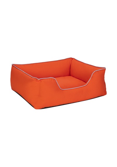 Hnrlıshp Pet Comfort Alpha Köpek Yatağı Turuncu W Beyaz Biye M 80x65cm