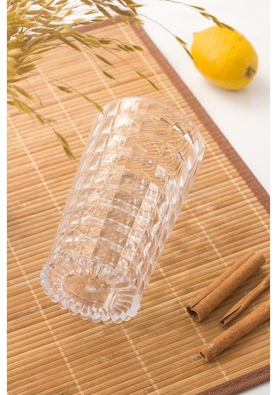 Allegra Şeffaf Bardak - 750 Ml Tekli Akrilik Malzeme - Cam Değildir Kırılmaya Dayanıklı