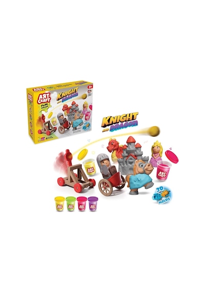 03848 Şövalye Ve Ejderha Oyun Hamuru Seti 280 Gr - Çok Renkli