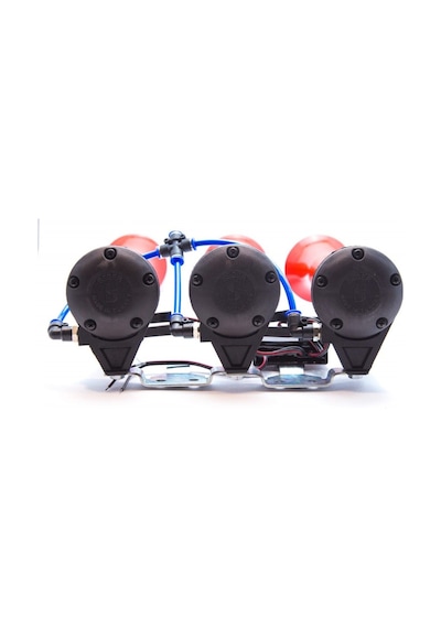 Ahmet Otomotiv Havalı Dali Dali Korna 3 Borulu 12volt Kırmızı