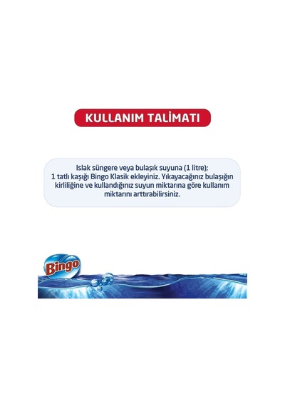 Bingo Bulaşık Sıvısı 4 Litre Limon Kokulu Elde Yıkama
