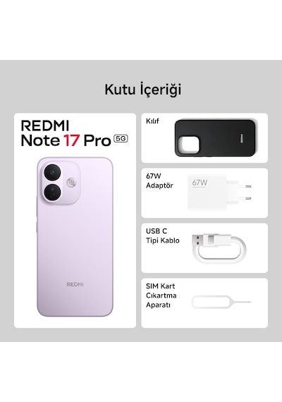 Xiaomi Redmi Note 17 Pro 5G 8 GB 256 GB (Xiaomi Türkiye Garantili)