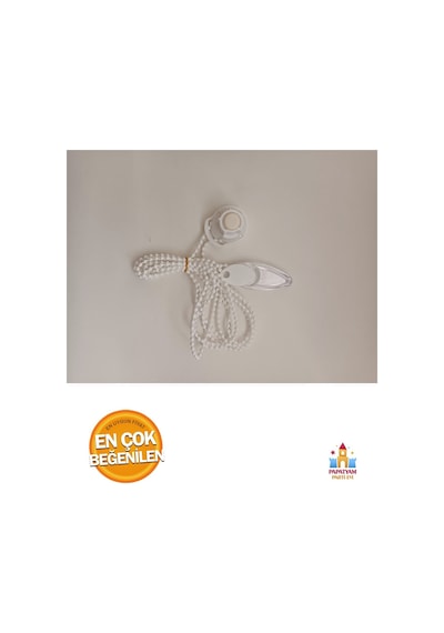 Stor Zebra Perde Zinciri Stor Perde Tamir Aparatı Zincir Boyu 150 Cm Beyaz