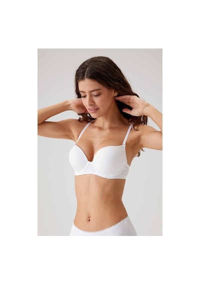 Pierre Cardin 6105 Viviane Double Push Up Micro Sütyen Beyaz