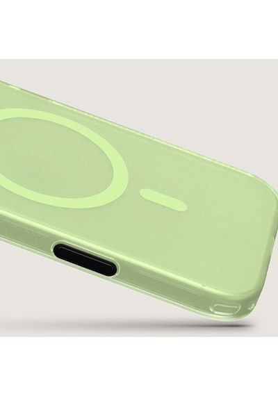 Apple Uyumlu iPhone 17  Kılıf M-safe Şarj Özellikli Benks Lucid Armor Magnetik Kapak Açık Yeşil Açik Yeşil