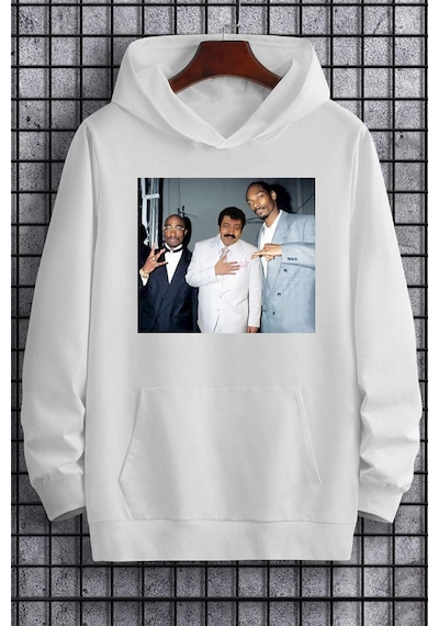 Uyguntarz Unisex Müslüm Baba Baskılı Sweatshirt beyaz