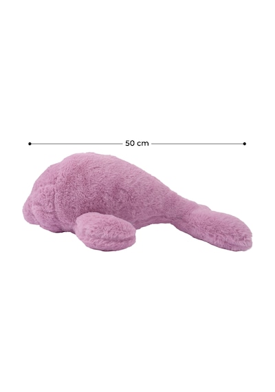 Peluş Fok Oyuncak Yastık Yumuşak Deniz Hayvanı Figürü Lila
