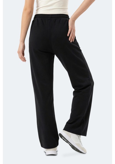 Slazenger Melora I Kadın Bol Paça Siyah Eşofman Altı