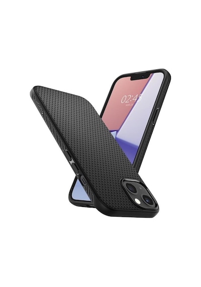 Spigen Apple Uyumlu iPhone 13 İle  Kılıf Liquid Air Matte Black Siyah