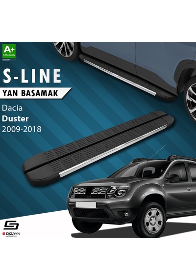 S-dizayn Dacia Duster S-line Krom Yan Basamak 173 Cm 2009-2018