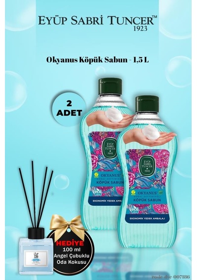 Eyüp Sabri Tuncer X 2 Okyanus Köpük Sabun 1,5 L Angel Koku Hediye