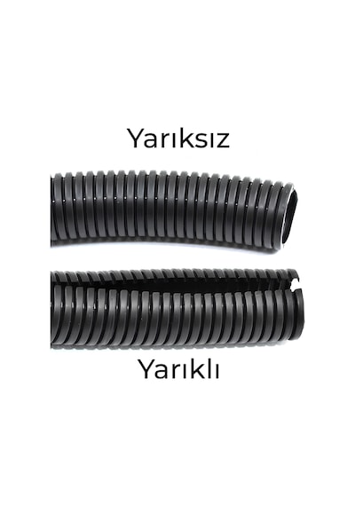 12mm Yarıklı Spiral Hortum Kablo Gizleme İzolasyon Borusu Esnek S