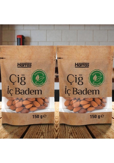 Harras Çiğ Badem İçi 150 Gr X 2 Adet 150 G