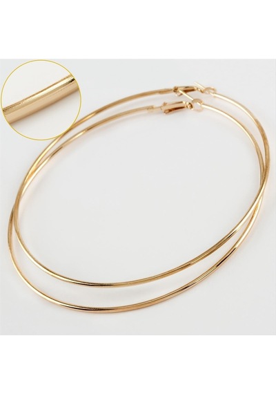 İnce - 30 - Boru Metal Halka Küpe 8-9-10 Cm - Nazblsmm - 9 Cm çok renkli
