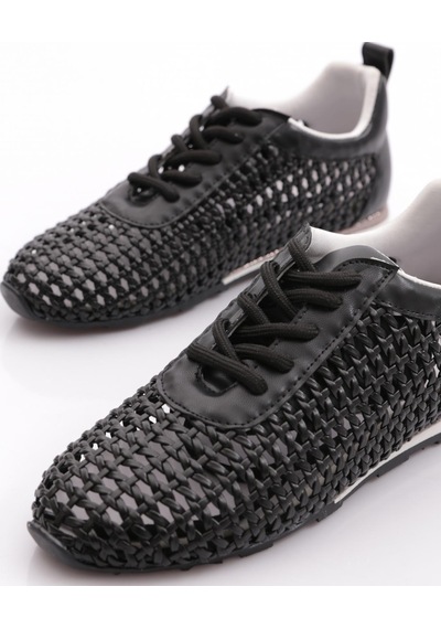 Dgn B0030 Kadin Delikli Casual Ayakkabi Siyah