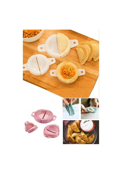 3'lü Ravioli Kalıbı Çiğ Börek Mantı Poğaça Pasta Hamur Kalıbı Set Kurabiye Kalıbı Diğer