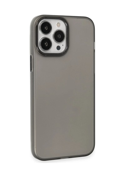 Apple iPhone Uyumlu  15 Pro Uyumlu Kılıf Modos Metal Kapak - Siyah
