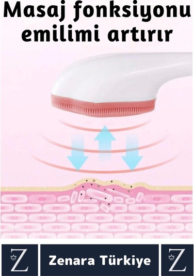 Premium Ergonomik Saplı Sevimli Tasarım Cilt Bakım Yüz Makyaj Temizleme Masaj Etkili Peeling Fırçası