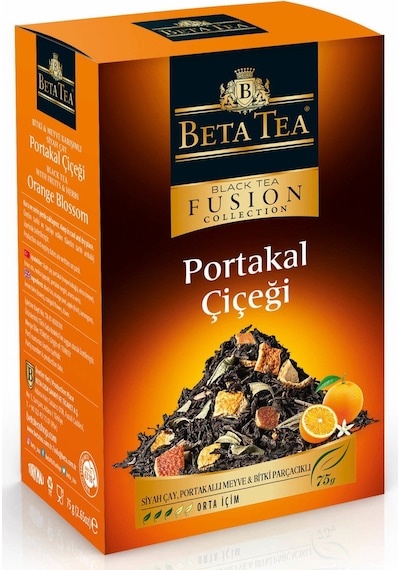 Beta Tea Fusion Portakal Çiçeği Siyah Meyve ve Bitki Parçacıklı Çay 75 G