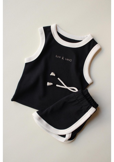 Ohlalakoala Siyah Unisex Atlet Şort Takım