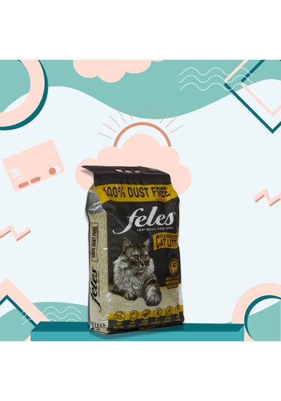 Feles Tozsuz Kedi Kumu Tamamen Doğal Aktif Karbonlu 4 x 10 L