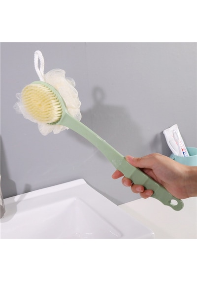 Era Sabun Çift Taraflı Yumuşak Uzun Saplı Banyo Duş Vücut Fırçası Ve Lifi