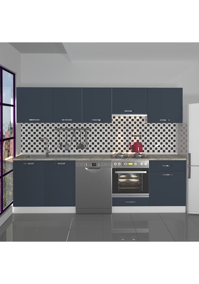 Decoraktiv Elite 280 Ankastre Fırın Modüllü Mdf Hazır Mutfak Dolabı - Tezgah Dahil - Antrasit Decoraktiv Elite 280 Ankastre Fırın Modüllü Mdf Hazır Mutfak Dolabı - Tezgah Dahil - Antrasit