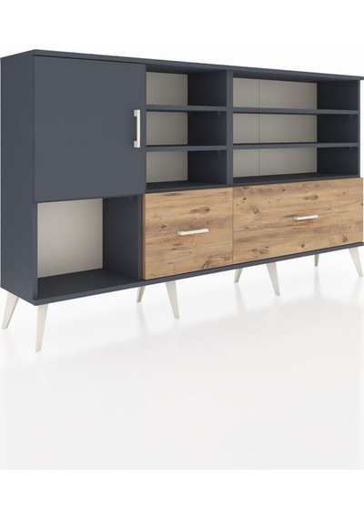 Arges Konsol 8 Raflı 2 Çekmeceli Tek Kapaklı 176x30x99 Antrasit-antrasit/çam Antrasıt/atlas Çam - Antrasıt Arges Konsol 8 Raflı 2 Çekmeceli Tek Kapaklı 176x30x99 Antrasit-antrasit/çam Antrasıt/atlas Çam - Antrasıt
