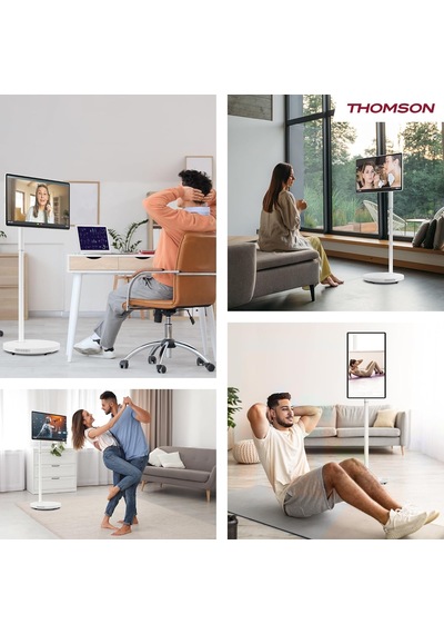 Go Plus Pro 27" Full Hd 100 Hz Dokunmatik Ekranlı Taşınabilir Akıllı Monitör, Android İşletim Sistemi, Dahili Batarya, Dahili Kamera, Subwoofer, Wi-fi 6, Beyaz