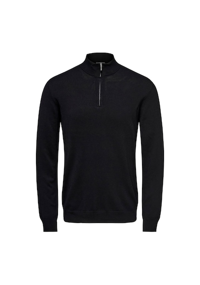 Only & Sons Onswyler Lıfe Reg 14 Half Zıp Knıt Noos Erkek Black Kazak - 22021264 Siyah