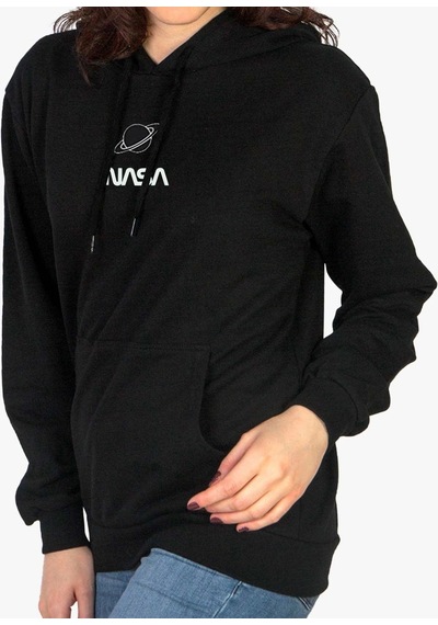 Startmore Relax&basic Jackalco 2 Iplik Iç Pamuklu Tam Kalıp Baskılı Hoodie Siyah Siyah