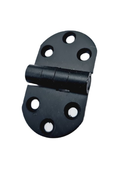 Alüminyum Oval Menteşe Siyah 30 55 2 Mm- 5 Adet