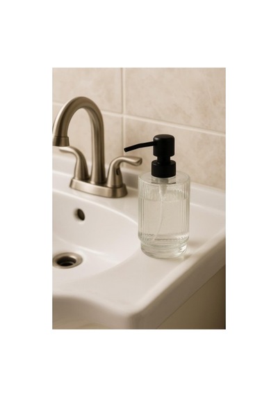 Buççin Online Mağaza Cam Şeffaf Sıvı Sabunluk 200 Ml Banyo Lavabo Belirtilmemiş Çok Renkli