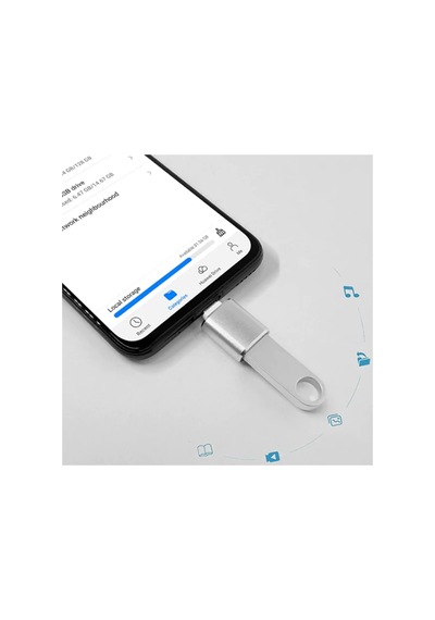 Ally Usb Type-c Dönüştürücü Otg Adaptör- 5775 - Karbul1806-6279 Siyah
