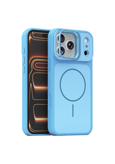 Joko - 685 - Apple İphone 18 Pro Max Pale Magsafe Standlı Kapak - - Smglobal - Sierra Blue