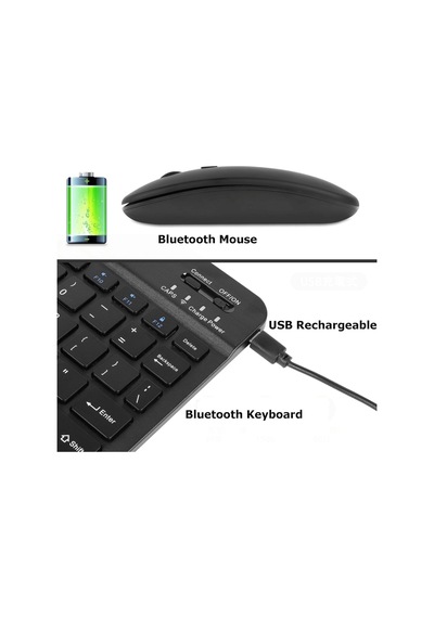Fuchsia Sunny Renkli İnce Zarif Bluetooth Bağlantılı Çok Amaçlı Klavye Mouse Set Lazer