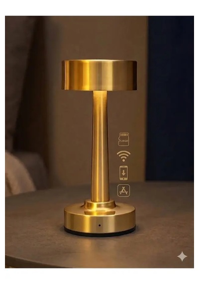 Masa Üstü Lamba Casus Mini Gizli Wifi Kamera 1080p Hd Kalite