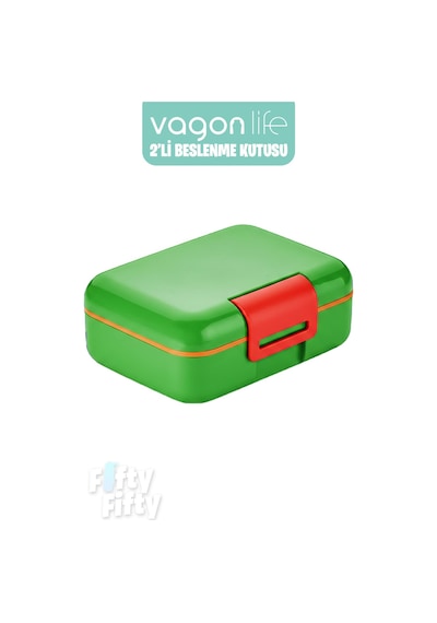 Vagonlife 2 Li Beslenme Kutusu Seçtiğiniz Renkte 2 Adet Gönderilir Açıkyeşil