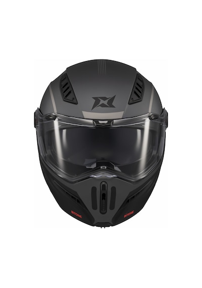 Axxis Ghostfighter Sv Bitone C12 Dark Grey Motosiklet Çene Açılır Kask Gri