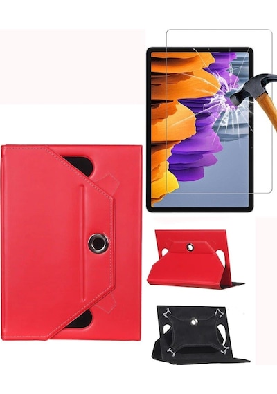 Warp Adt-11a 10.95inç Uyumlu Universal Dönerli Standlı Kılıf + Ekran Koruyucu Arka Kapak