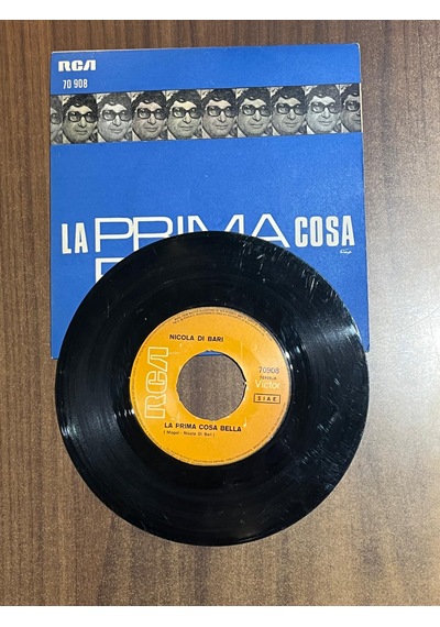 Nicola Di Bari - La Prima Cosa Bella / ...e Lavorare , 7'' Single