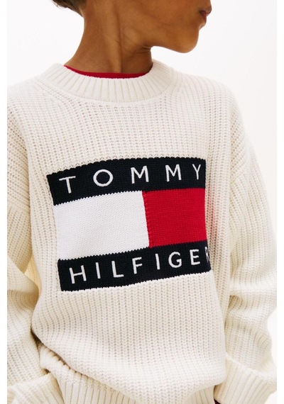Tommy Hilfiger Erkek Çocuk Triko Kb0kb10071 Ekru
